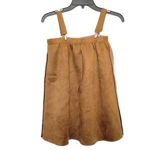 One Child Jumper Dress Size 6 Children Girls Brown Camel Gorham Sherpa Fleece